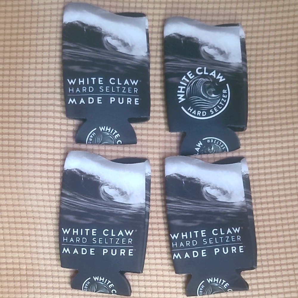 NWOT 4 White Claw Koozies